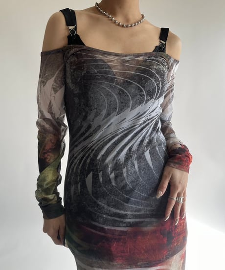 【USED】 JADED Design Sheer Camisole one-Piece /250208-020