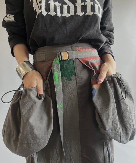 【RE;CIRCLE】RE Eco-Friendly Bag Belt Bag Skirt Glay / 240905-022