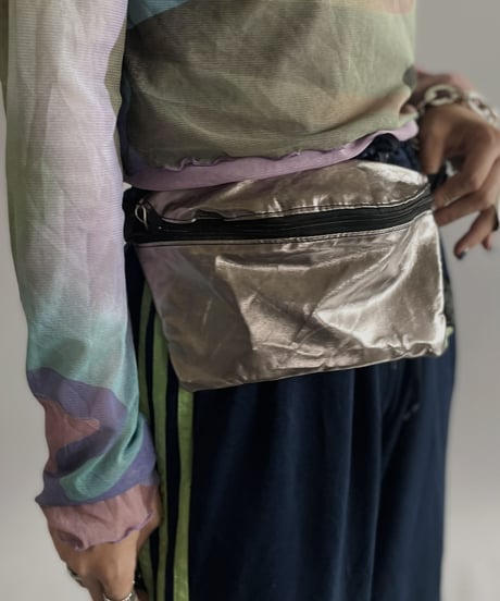 【USED】 Silver Waist Bag / 231009-004