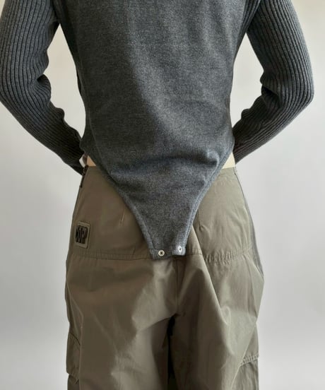 【RE;CIRCLE】 RE Rib Knit Leotard Top / 260416-007