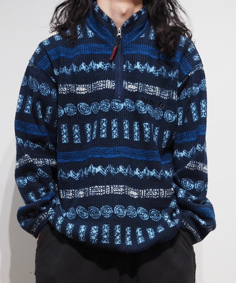 【USED】INVICTA Patterned Half Zip Fleece Top/240311-001