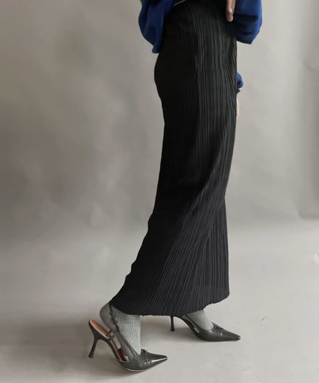 【USED】 Poly Long Skirt / 230311-004