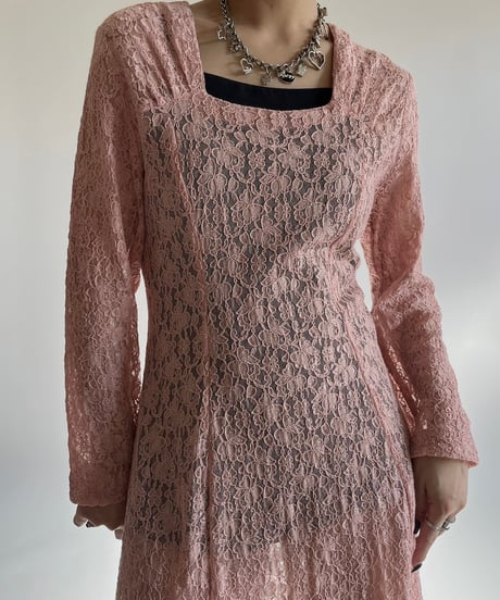 【USED】 Flower Pattern Long One-Piece /250111-027