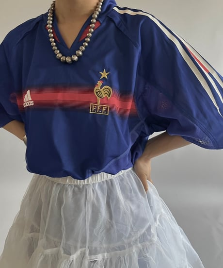 【USED】 adidas FRANCE Soccer Shirt /240831-025