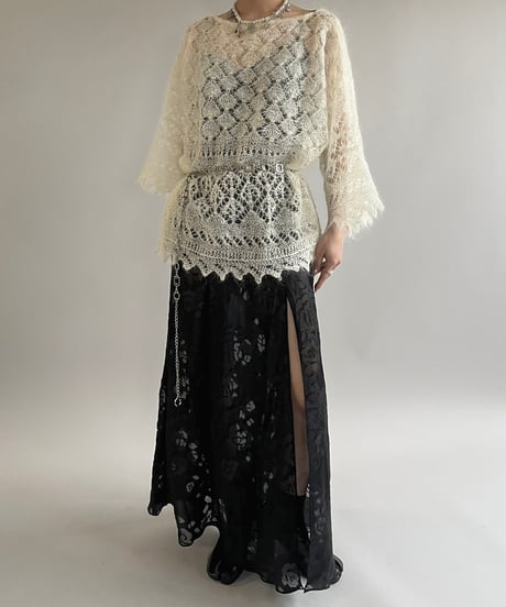 【USED】 Flower Patterned Camisole Long One-Piece/25227-005