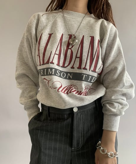 【USED】 Made in USA 90's ALABAMA Sweat Top  /241102-019