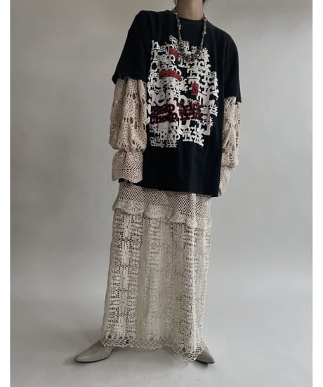 【RE;CIRCLE】 RE Crochet Lace One-piece / 220526-013