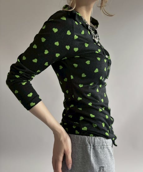 【USED】 Heart Pattern Leotard / 260425-009
