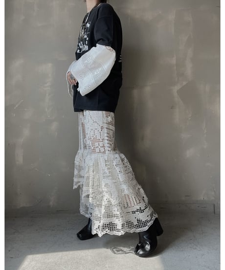 【RE;CIRCLE】 RE Crochet L/S Top⑧/20220317-013