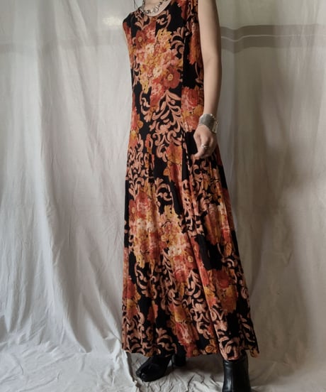 【USED】 Flower Patterned N/S One-piece/210714-036