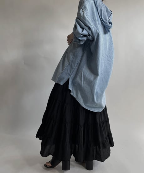 【USED】 Cotton Long Skirt / 220423-016