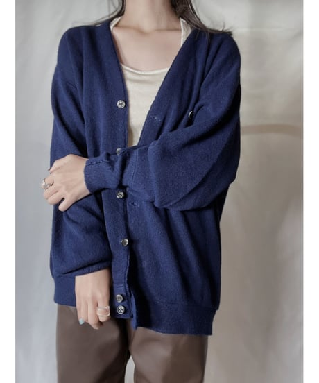 【USED】 LACOSTE Acrylic Knit Cardigan  ③ / 220111-003