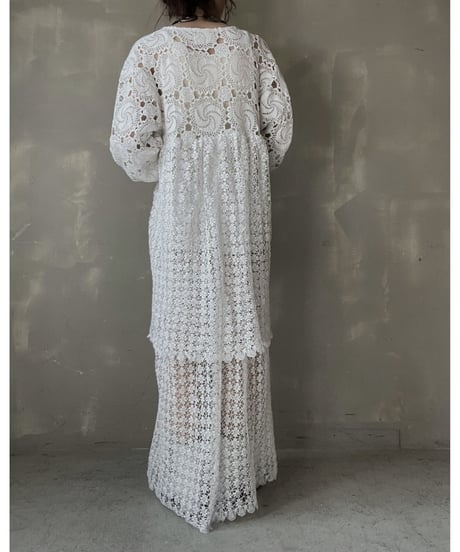 【RE;CIRCLE】 RE Crochet L/S One-piece⑤/20220317-025