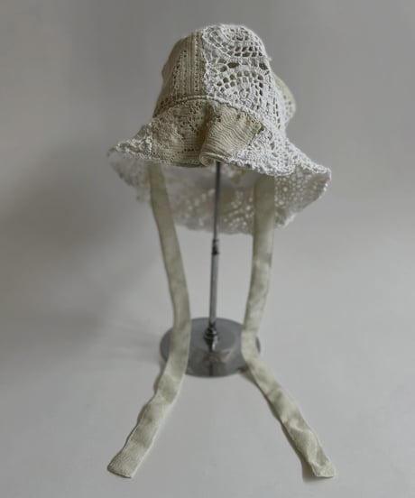 【RE;CIRCLE】 RE Crochet Lace Bucket Hat 4 / 220526-004