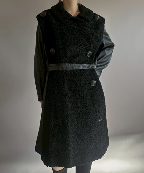 【USED】 Design Leather Coat / 260131-009
