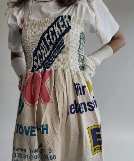 【RE;CIRCLE】 RE Eco-Friendly Bag Shirring One-piece / 220825-017