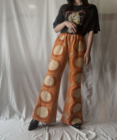 【RE;CIRCLE】 RE Antique Curtain Flare Pants③/ 210703-005