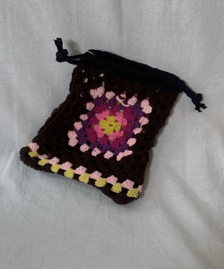 【RE;CIRCLE】 RE Granny Knit Pouch③ /210404-006