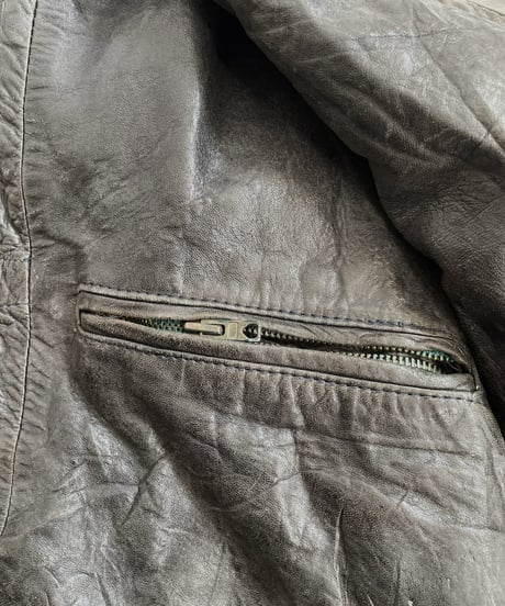 【USED】 Leather Jacket ① / 220409-001