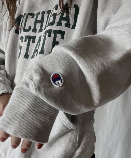 【USED】  Champion Reverse Weave Hoodie MICHIGAN STATE/211116-028
