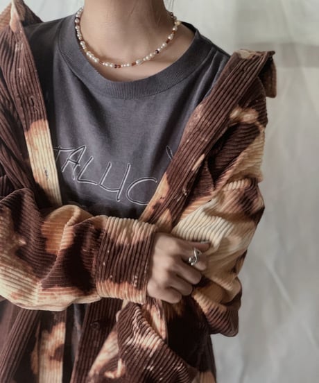 【RE;CIRCLE】Tie Dye Dyeing Corduroy shirt① /210226-005