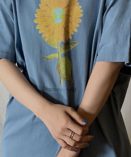 【USED】S/S T-shirt Flower③/210604-028