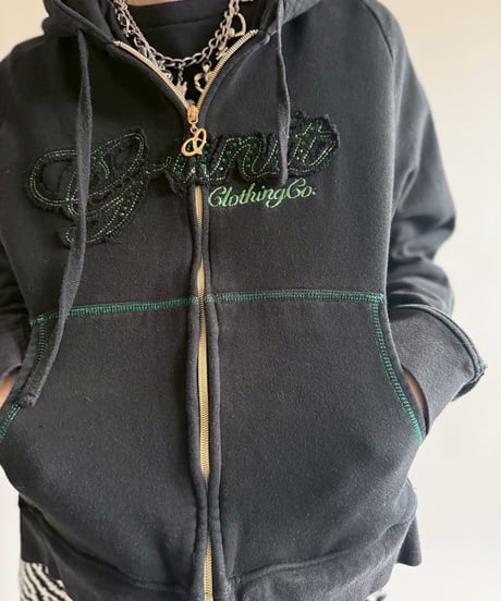 【USED】 Lame Zip Up Parka /250412-029