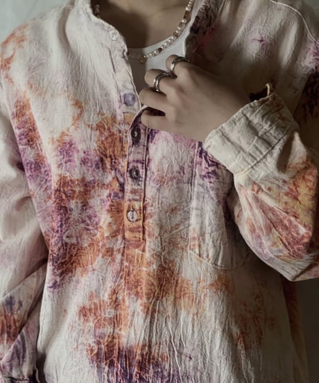 【USED】 Tie Dye Dyeing Mexican Top /210226-021