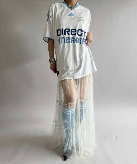 【USED】 adidas 09~10's Olympique Marseille Soccer Shirt/ 250607-022