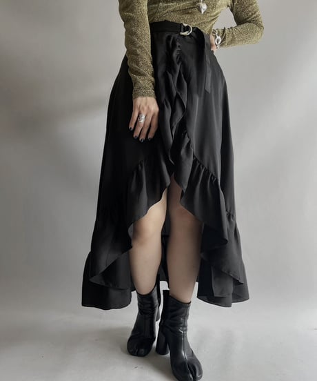 【USED】 Sandro Sheer Skirt / 231028-026