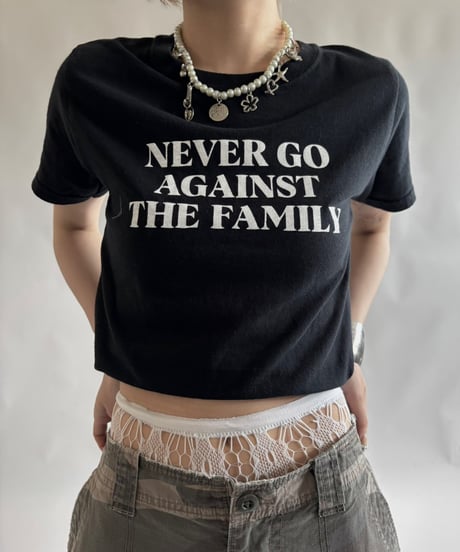 【USED】 RESIZED 00s NEVER GO AGAINET T-Shirt / 250830-003