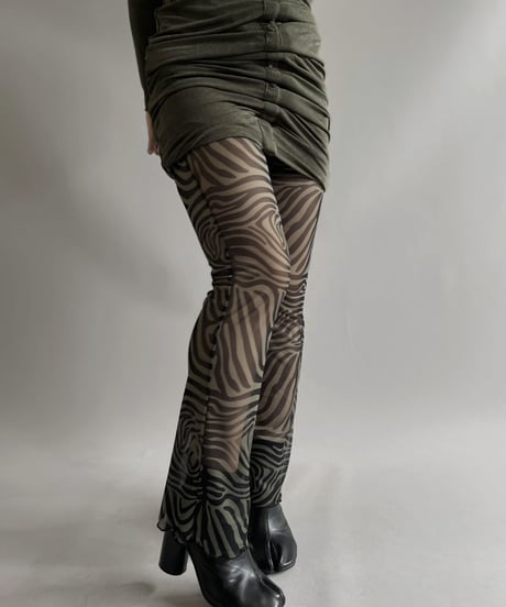 【USED】 Patterned Sheer Pants / 230916-008