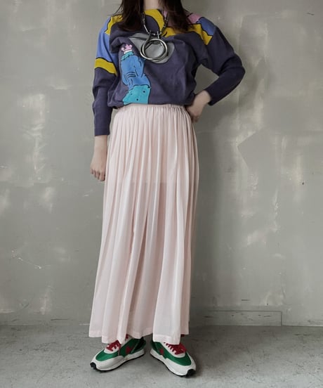 【USED】Poly Long Skirt/ 220312-012