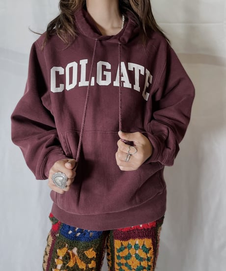 【USED】  Champion Reverse Weave Hoodie COLGATE/210902-024