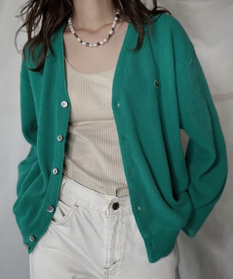 【USED】   LACOSTE Knit Cardigan⑥/211126-014