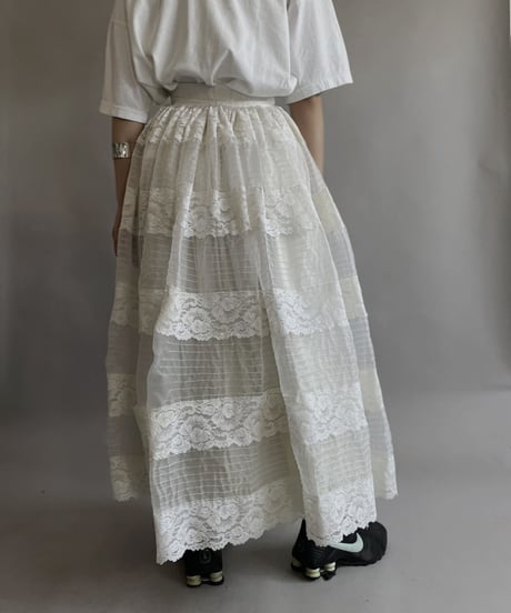 【USED】 Poly Long Skirt / 230603-016