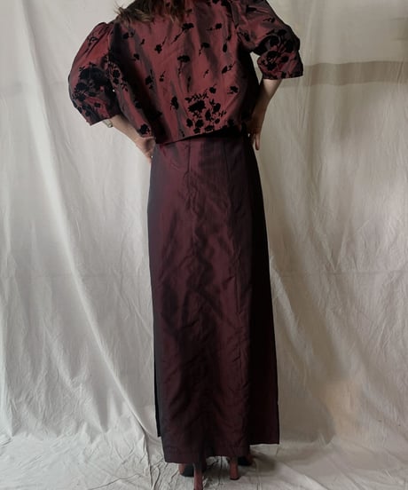 【USED】 Shining Poly Dress Set Up/210630-029