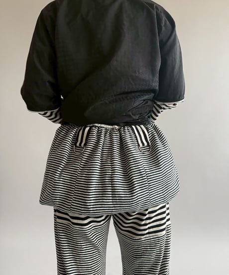 【RE;CIRCLE】 RE Border Balloon Skirt Mini  /  250403-004