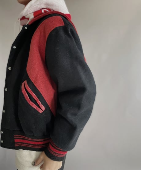 【USED】 Trophy Jackets Wool Stadium Jacket  / 221224-013