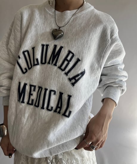 【USED】  Made in USA 90's MVP Reverse Type COLUMBIA MEDICAL Sweat Top /241019-016