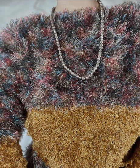 【USED】    Shaggy Knit Top/211216-023