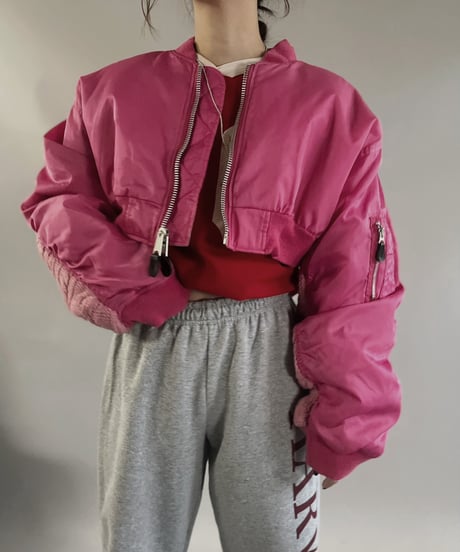 【RE;CIRCLE】 RE MA1 Sleeve Switching Short Jacket / 231214-001