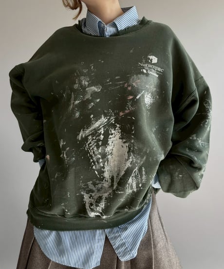 【USED】 GILDAN Damage Painted Sweat /251108-014