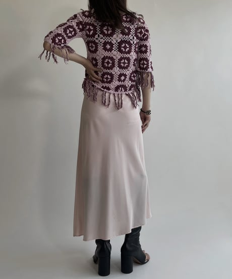 【USED】 Crochet Middle Sleeves Cardigan / 220430-010