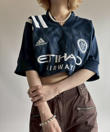 【USED】 adidas 20~21's New York City FC Soccer Shirt  / 250607-002