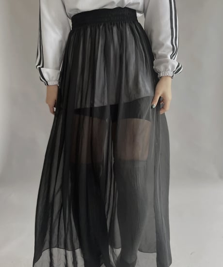 【USED】 See-through Long Skirt / 230311-011
