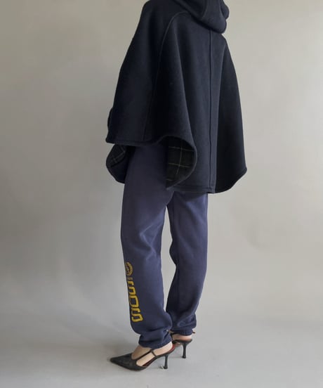 【USED】 Made in Italy Duffle Poncho Coat/240127-026