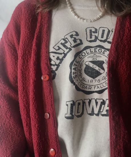 【USED】 Acrylic Knit Cardigan③ /210303-005