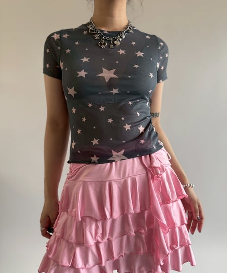 【USED】 Dead Stock Tiered Mini Skirt /250510-081