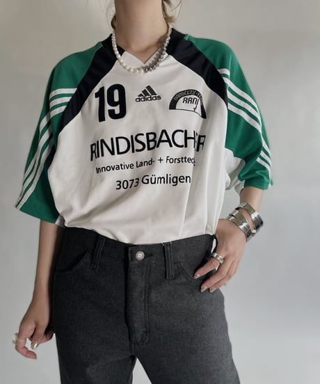 【USED】  adidas T-shirt "Rindisbacher 19"  / 220723-021